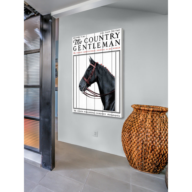 « cg cheval 2 », impression sur bois, H 36 po x l 24 po x P 1,5 po