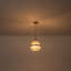 3 - Light 10" Pendant Light with Ribbed Glass Globe Shade