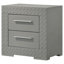 Table de chevet 2 tiroirs Pierce Grey-410084555