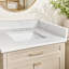 Dessus de meuble-lavabo en quartz blanc 22 po avec dosseret de salle de bain avec dosseret de 22 po Calacatta