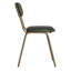 Chadron 47cm H Genuine Leather Upholstered Metal Side Chair