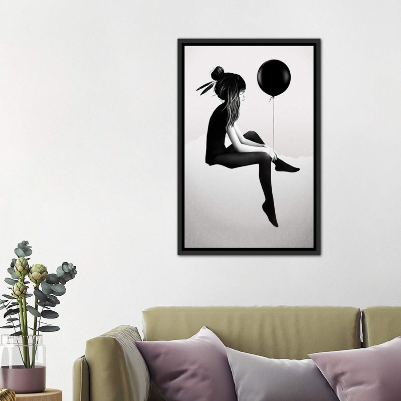 «No Tce Thing As Rien» par Ruben Ireland - impression d'art graphique, H 40 po x l 26 po x P 1,5 po