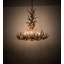Lustre style chandelier 8 lumières panache Whitetail