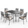 Aletse 6 - Person Metal Patio Dining Set with Square Table