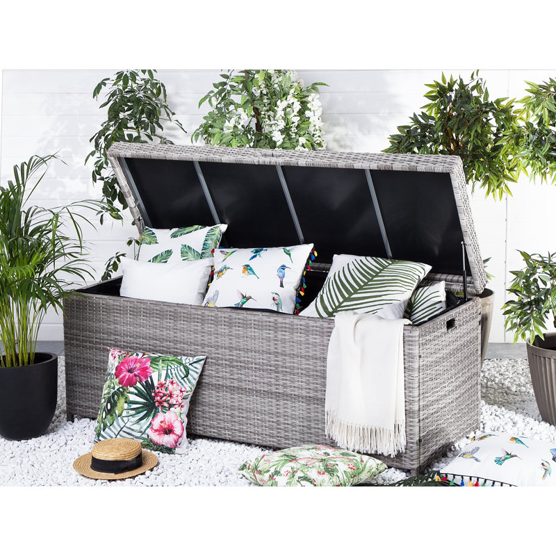 WFX Utility 158cm W 600L Wicker Deck Box, Grey