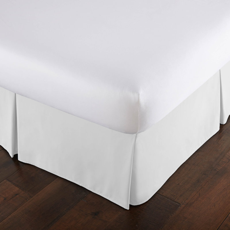 Jupe de lit plissée en microfibre brossée double 15 pouces Southshore Fine Linens Vilano, Simple, Mauve