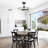 31.5" Caged Ceiling Fan with Dimmable LED Lights and Remote Control