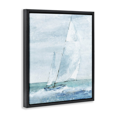 Sea Vessel with Looming Sails