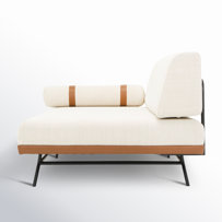 Elsmere 81'' Convertible Sofa - Cream Upholstered