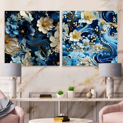 Erith - Abstract Acrylic Wall Art Glass Set Of 2