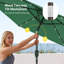 Parasol de marché éclairé 90 po Doras-262390391