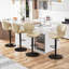 Ensemble de 4 tabourets de bar modernes réglables, tabourets de comptoir pivotants rembourrés en similicuir, tabourets de bar à hauteur de comptoir avec grande base, assemblage facile en 5 minutes pour l'îlot de cuisine-359743773-359743775