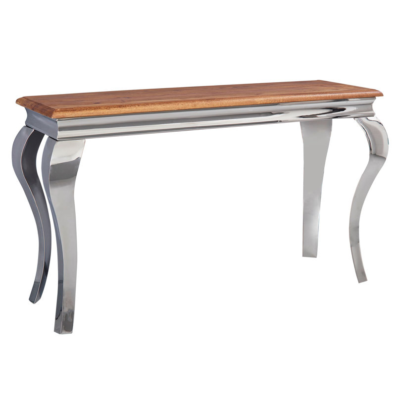 Eile 130cm Solid Wood Top Console Table