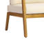 Fauteuil club d'extérieur en bois d'acacia avec dossier et coussins en osier PE - Fauteuil d'appoint moderne pour balcon, bord de piscine et véranda