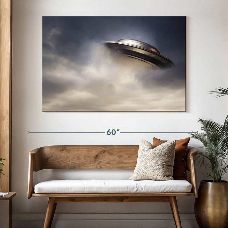 Kelan Flying UFO, 34" H x 51" W