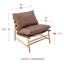 Fauteuil d'appoint en similicuir Aldora