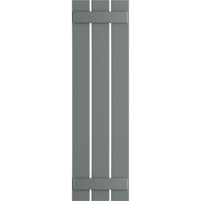 True Fit PVC Three Board Spaced Board-n-Batten Shutters