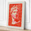 Profile in Red Retro - Wrapped Canvas-1042741651-1042741609