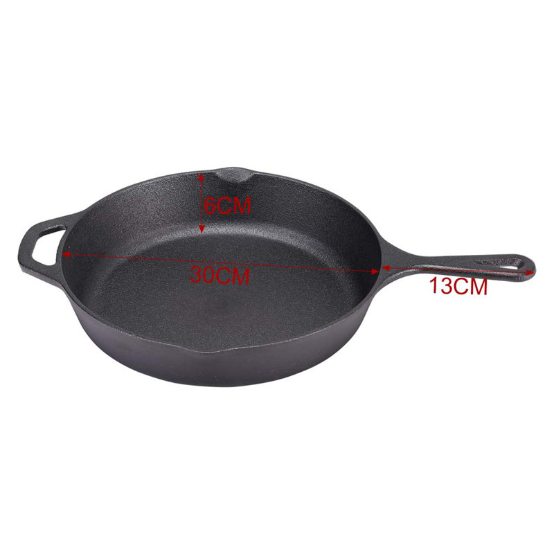 Wayfair Basics™ Benevides Cast Iron Non-Stick 30cm Frying Pan