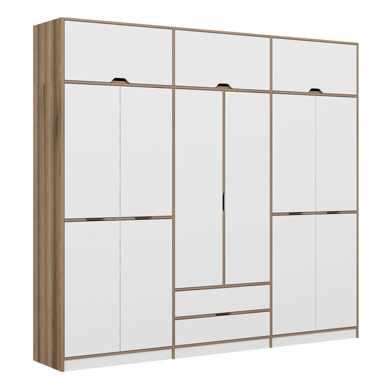Elina Manufactured Wood Wardrobe, White