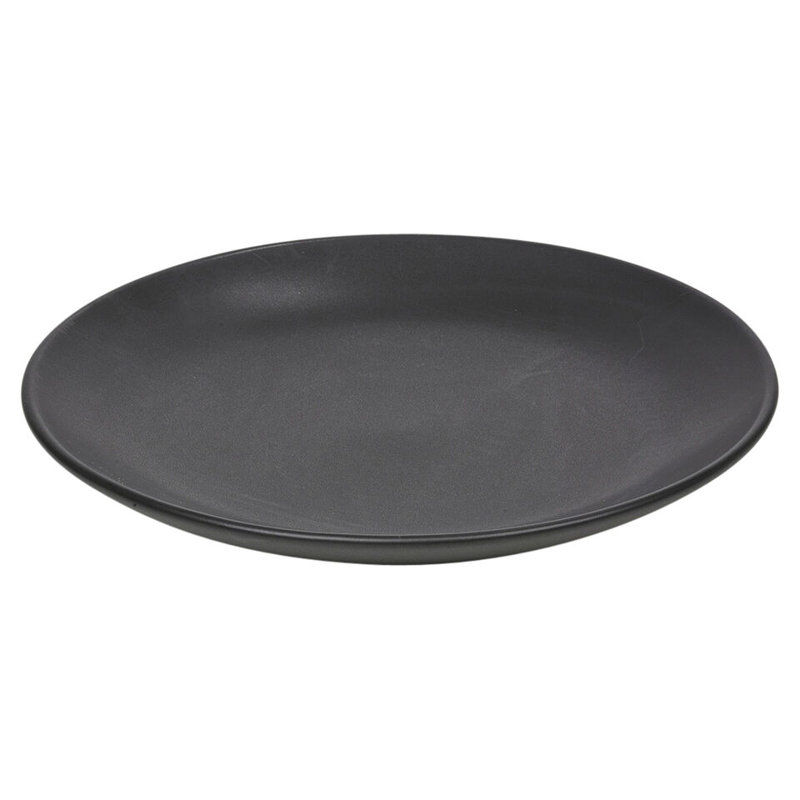 Piece Ceramic Dinnerware Set - Service for 4, Black