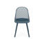 Chaise d'extérieur Almodovar Lily - Pour les intempéries avec structure et structure en maille unie à la mode