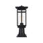Nikole 6.5 Inch Outdoor Post Light in Black