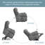 Prannoy 77 cm Wide Velvet Lift Assist Recliner-1503164007