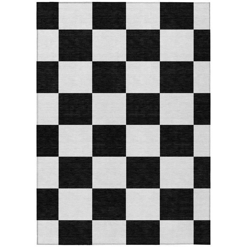Machine Washable Indoor/Outdoor Micelotta ACN2345 Geometric Rug, Rectangle 8' x 10'