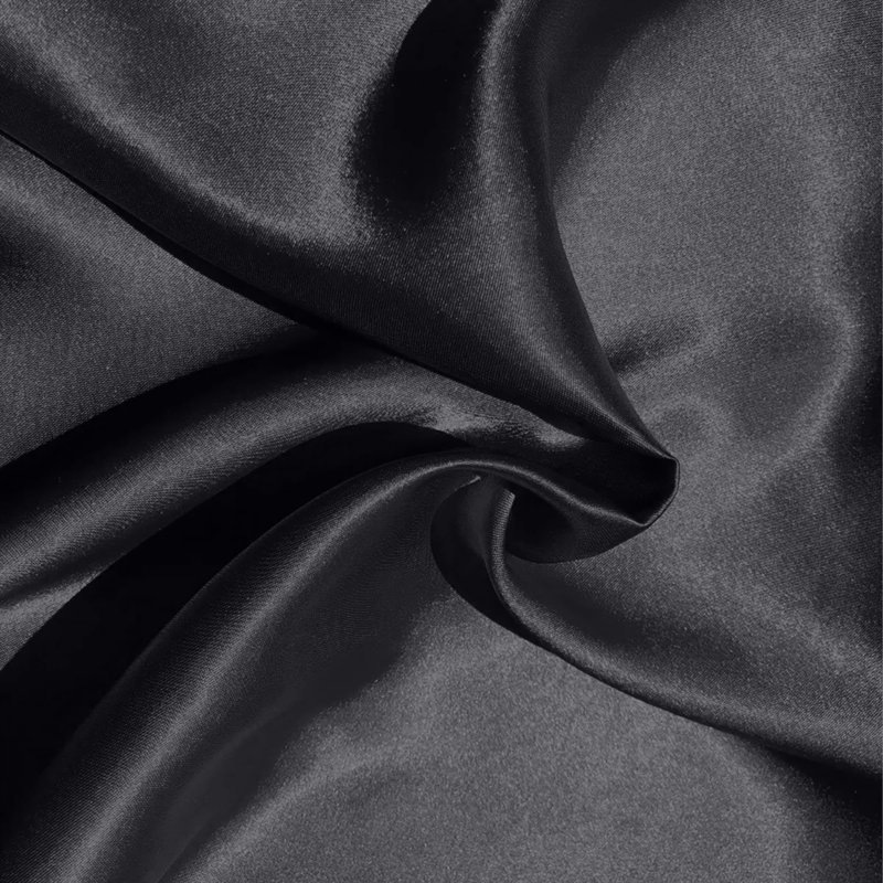 Satin Standard Sham, Black