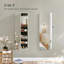 Armoire à bijoux murale classique avec miroir intégré - rangement spacieux, design polyvalent - P 3,8 po x l 14,8 po x H 42,5 po-98969559