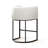 Upholstered Counter Stool with Metal Frame-594023423