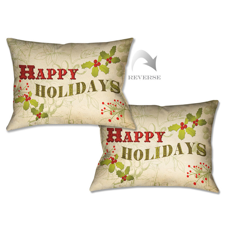 Coussin lombaire joyeux fêtes