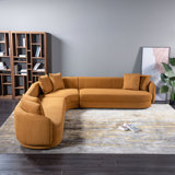 Ahitana 3-Piece Symmetric Boucle Corner Sectional Sofa