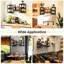 Wine Bottle & Glass Rack Rustic Brown