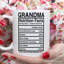 Tasse de grand-maman, faits d'anniversaire et nom personnalisé