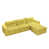 Tissu jaune est en rupture de stock