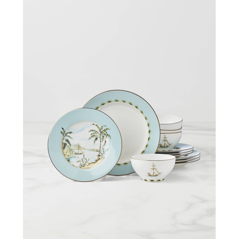 Lenox British Colonial Tradewind 12-Piece Dinnerware Set