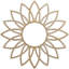 Médaillon de plafond en bois de marguerite 20 po x H 7 po x P 7 po-59356316-59356302
