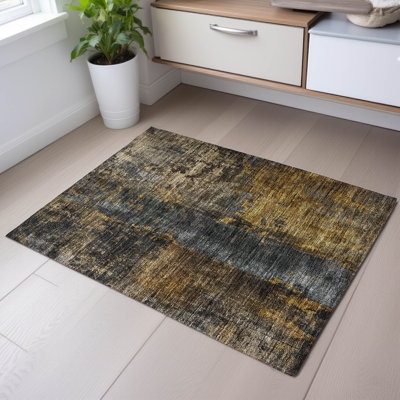 Premium machine washable  amf1204 stripes rug Dominick
