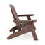Chaise Adirondack brune en polyéthylène haute densité robuste pour la détente au bord de la piscine, du patio et du jardin-1604479817