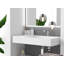 Lavabo de salle de bain mural rectangulaire 36 "avec drain dissimulé Juniper - blanc, avec trou pour robinet-1262523395-1262523392