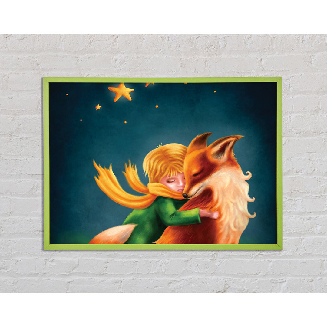 Hugging The Fox - Einzelner Bilderrahmen Kunstdrucke