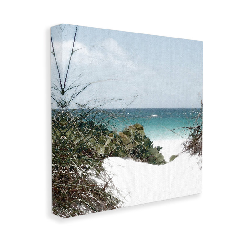 "Clear Beach Scenery" par Noah Bay sur toile, H 30 po x l 30 po