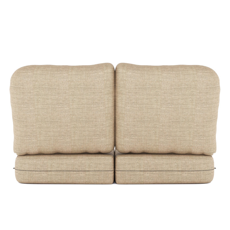 Indoor/Outdoor Sunbrella® Seat/Back Cushion, Cast Ash Sunbrella® Plainweave