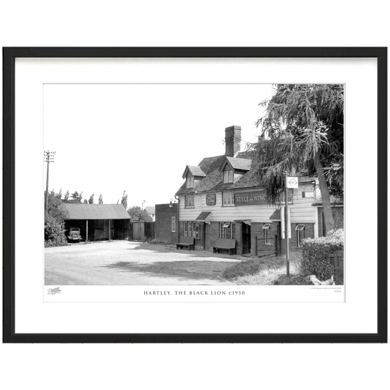 Hartley, The Black Lion C1950 by Francis Frith - Single Picture Frame Print, 45cm H x 60cm W x 2.3cm D