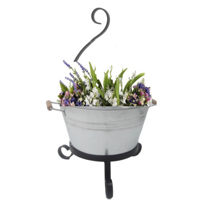 Waukesha Metal Pot Planter