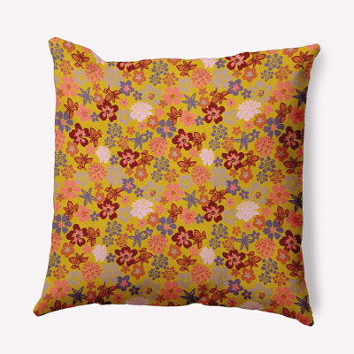  Polyester Throw Square Indoor/Outdoor Pillow Cover & Insert by E by Design