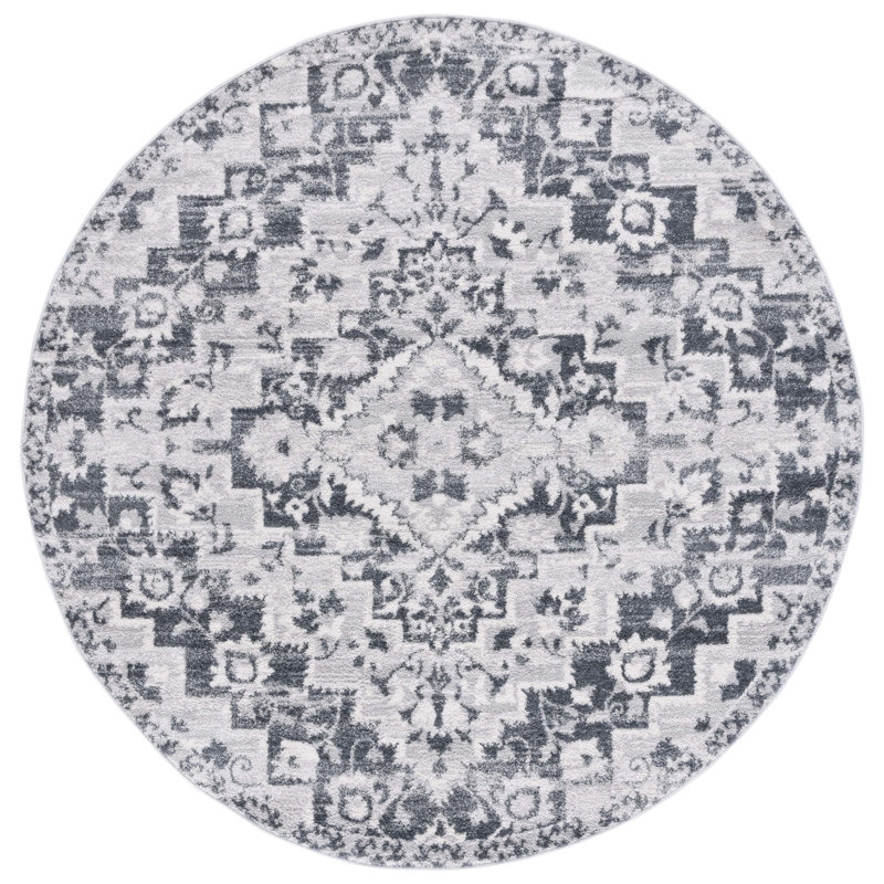 Gracie-Lou Performance Oriental Rug, Round 6'7"