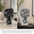 Espiando Abstract Peeping Marble Sculpture